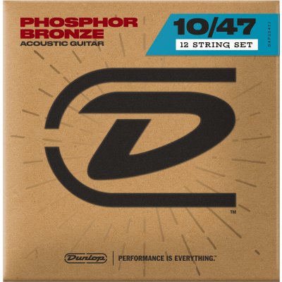 Dunlop DAP1047J Acoustic phosphor bronze light 12 strings