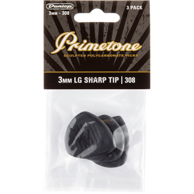 Dunlop 477P308 Large primetone pointed sachet of 3
