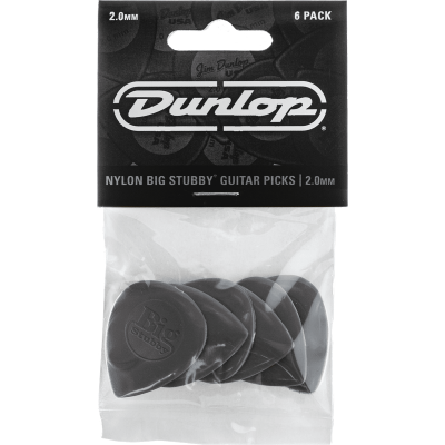 Dunlop 445P20 Nylon Big Stubby 2.00mm Sachet of 6
