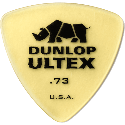 Dunlop 426R73 Ultex Triangle, bag of 72, Amber, 0.73 mm