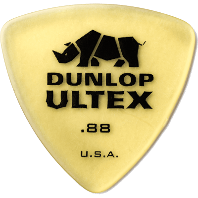 Dunlop 426R88 Ultex Triangle, bag of 72, Amber, 0.88 mm