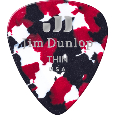 Dunlop 483R06TH Genuine Celluloid Classic, sachet of 72, confetti, Thin