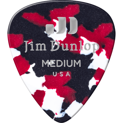 Dunlop 483P06MD pick Celluloid confetti medium sachet of 12
