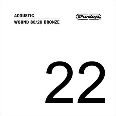 Dunlop DAB22 80/20 bronze acoustic rope. 022, spun