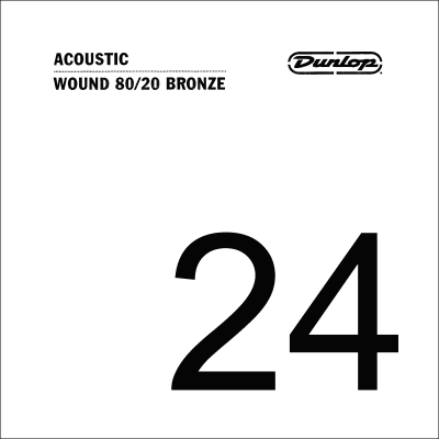 Dunlop DAB24 80/20 bronze acoustic rope. 024, spun