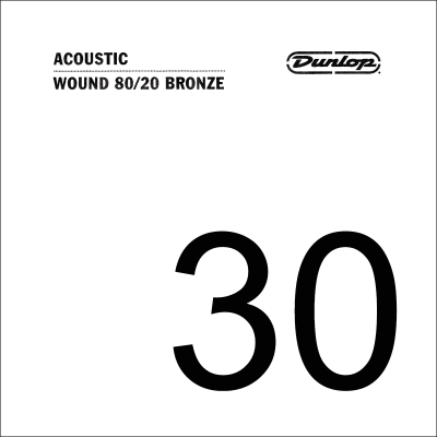Dunlop DAB30 80/20 acoustic rope bronze. 030, spun