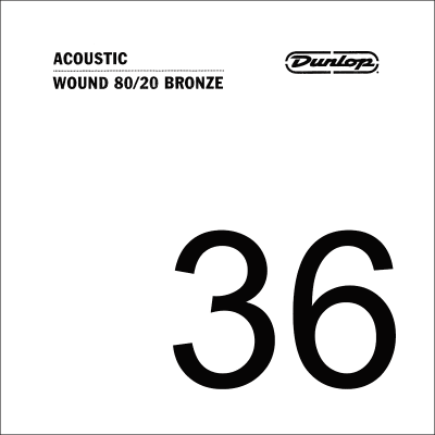 Dunlop DAB36 80/20 bronze acoustic rope. 036, spun
