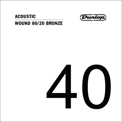 Dunlop DAB40 80/20 bronze acoustic rope. 040, spun