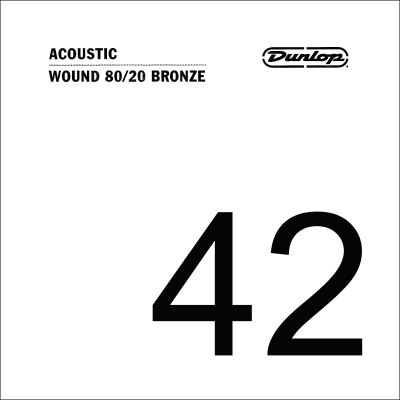 Dunlop DAB42 80/20 bronze acoustic rope. 042, spun