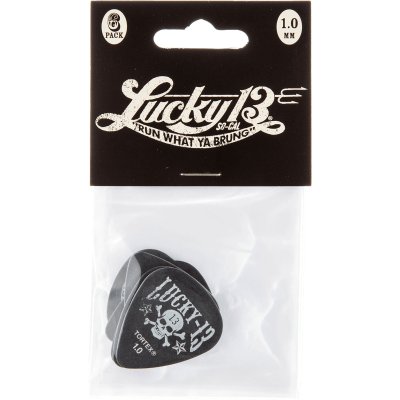 Dunlop L13CP10 Lucky 13 Series III, Player's Pack, 6, matching, 1.00 mm