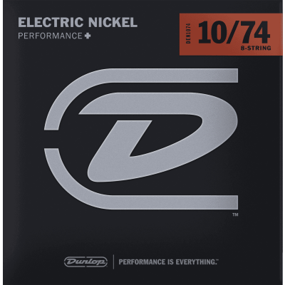 Dunlop DEN1074 Electric Nickel 10-74 8 strings