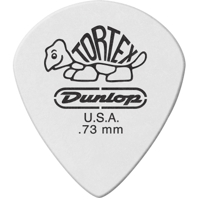 Dunlop 478P73 Tortex White Jazz III 0.73mm Sachet of 12