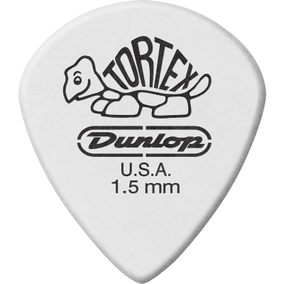Dunlop 478P150 Tortex White Jazz III 1.50mm Sachet of 12
