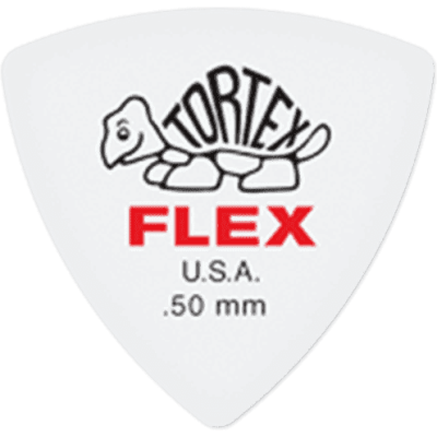 Dunlop 456R50 Tortex Flex Triangle 0.50mm Sachet of 72