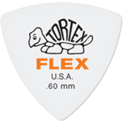 Dunlop 456R60 Tortex Flex Triangle 0.60mm Sachet of 72