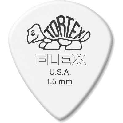 Dunlop 468R150 Médiator Tortex Flex Jazz III 1.50mm Sachet of 72