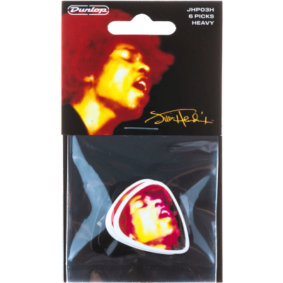 Dunlop JHP03H Jimi Hendrix Electric Ladyland Heavy Player's Pack of 6
