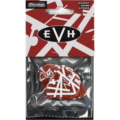 Dunlop EVHP07 EVH Shark Guitar Max Gip, Player's Pack of 6