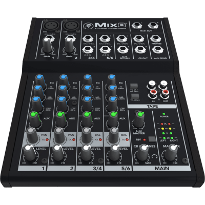 Mackie MIX8 Compact 8 -channel blender, 10 entries
