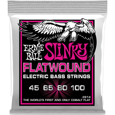 Ernie Ball 2814 Slinky Flatwound 45-100