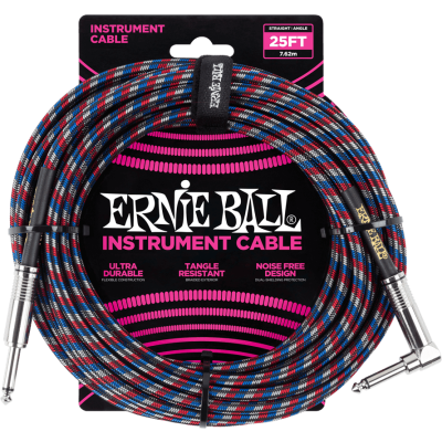 Ernie Ball 6063 Jack/jack sewn 7.62m 4 colors