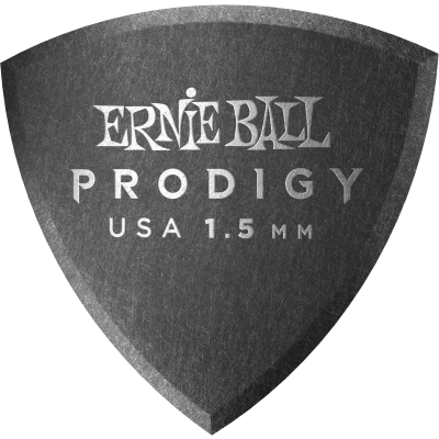 Ernie Ball 9331 Prodigy picks sachet of 6 black shield 1.5mm