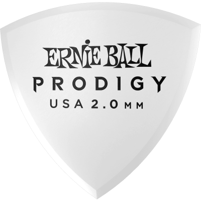 Ernie Ball 9337 Prodigy picks bag of 6 white shield 2mm
