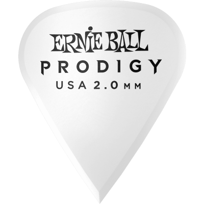 Ernie Ball 9341 Prodigy picks Sachet of 6 sharp white 2mm