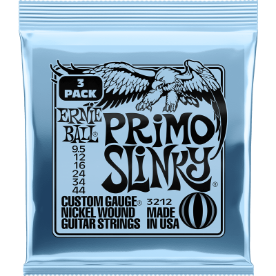 Ernie Ball 3212 Primo Slinky ropes 9.5-44 - Pack of 3