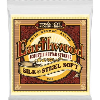 Ernie Ball 2045 Earthwood 80/20 Soft Bronze - Silk & Steel 11-52