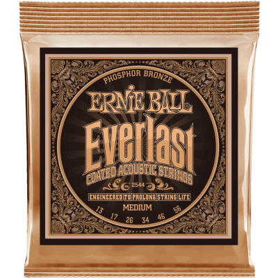 Ernie Ball 2544 Everlast COATED PHOPHORE BRONZE MEDIUM 13-56