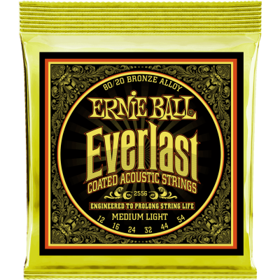 Ernie Ball 2556 Everlast Coued 80/20 Bronze Medium Light 12-54