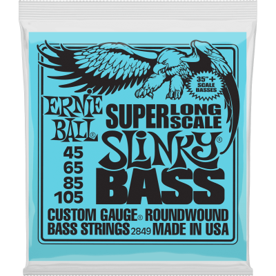 Ernie Ball 2849 Slinky Nickel Wound Slinky Super Long Scale 45-105