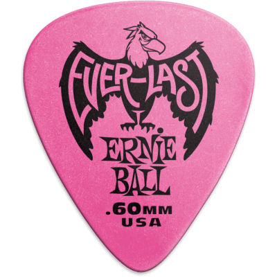 Ernie Ball 9179 picks Everlast 12 pink 0.60mm bag