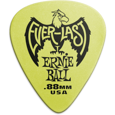 Ernie Ball 9191 picks Everlast 12 green bag 0.88mm