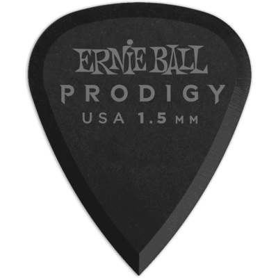 Ernie Ball 9199 Prodigy picks Sachet of 6 Standard black 1.5mm