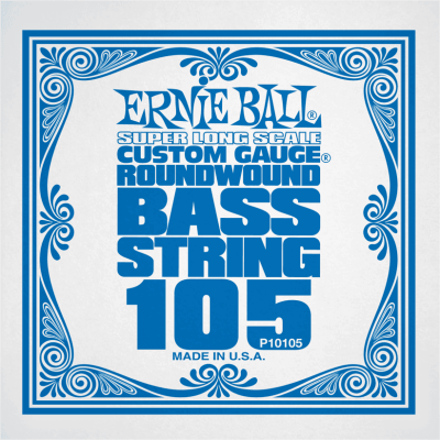 Ernie Ball 10105 Slinky Nickel Wound Super Long Scale 105