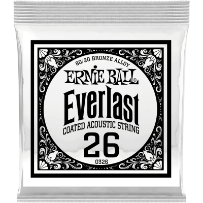 Ernie Ball 10326 Everlast Coated 80/20 Bronze 26
