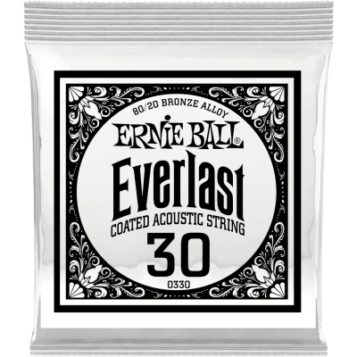 Ernie Ball 10330 Everlast Coated 80/20 Bronze 30