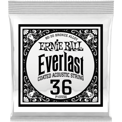 Ernie Ball 10336 Everlast COATED 80/20 Bronze 36