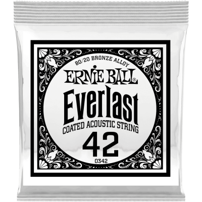 Ernie Ball 10342 Everlast Coated 80/20 Bronze 42