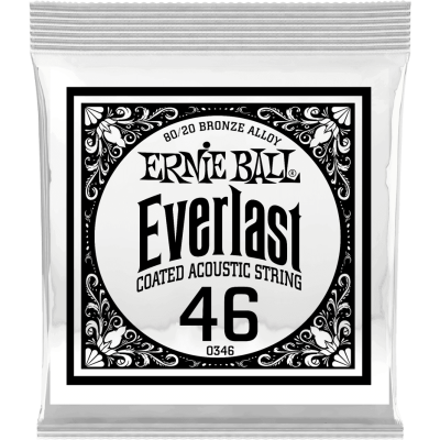 Ernie Ball 10346 Everlast COATED 80/20 Bronze 46