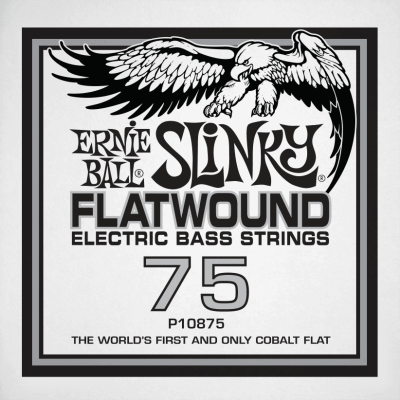 Ernie Ball 10875 Slinky Flatwound 75