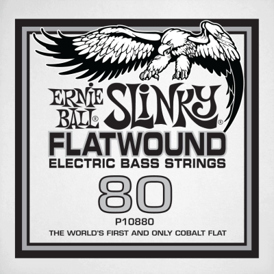 Ernie Ball 10880 Slinky Flatwound 80