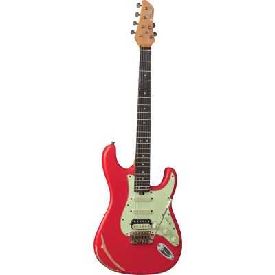 Eko GEE AIRE-RELIC-RED Original Relic Electric Guitar