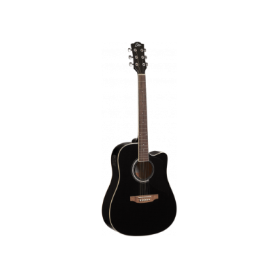 Eko RANGER6CW-EQ-BLK Ranger Ranger 6 Cutaway Eq Acoustic Guitar