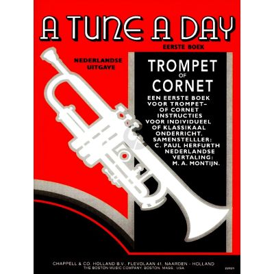 Boston Music Company A Tune A Day For Trumpet Or Cornet Book One