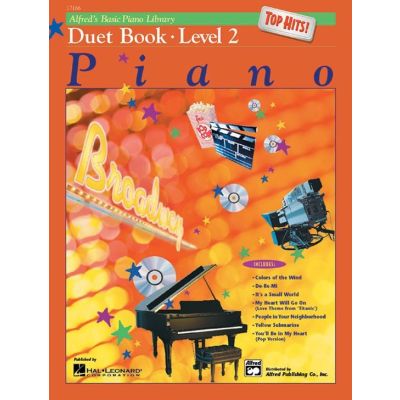 Hal Leonard Alfred's Basic Piano Library Top Hits Duet 2