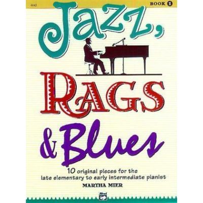 BOEKEN Jazz Rags & Blues Martha Mier 10 originele stukken voor piano