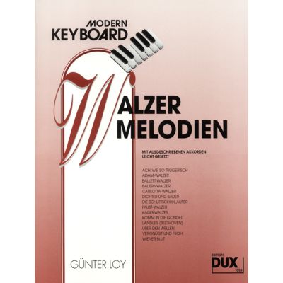 BOEKEN Modern Keyboard Walzer Melodien Günter Loy Edition DUX